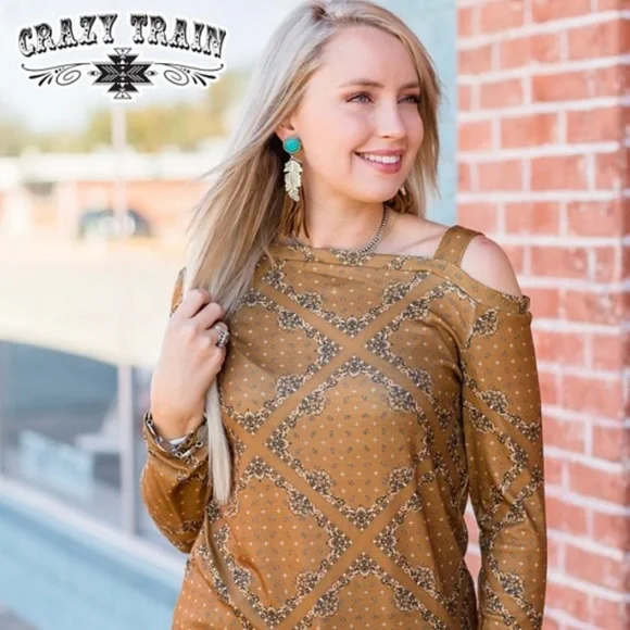 Crazy Train Mustard Meadows Top - Picture 3 of 8